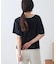 【接触冷感/二の腕カバーも叶う◎】配色ラグラン半袖ニットTee