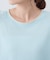 【接触冷感/二の腕カバーも叶う◎】配色ラグラン半袖ニットTee