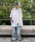 【UNISEX】ストライプ柄刺繍オーバーシャツ