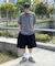 【UNISEX】タックワイドハーフパンツ