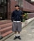 【UNISEX】タックワイドハーフパンツ