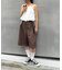 【UNISEX】タックワイドハーフパンツ