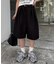 【UNISEX】タックワイドハーフパンツ