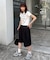 【UNISEX】タックワイドハーフパンツ