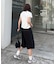 【UNISEX】タックワイドハーフパンツ