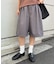 【UNISEX】タックワイドハーフパンツ