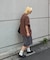 【UNISEX】タックワイドハーフパンツ
