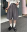 【UNISEX】タックワイドハーフパンツ