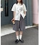【UNISEX】タックワイドハーフパンツ