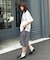 【UNISEX】タックワイドハーフパンツ