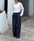 【ユニセックス】エアリーストレッチワイドパンツ