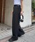 【ユニセックス】エアリーストレッチワイドパンツ