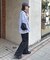 【ユニセックス】エアリーストレッチワイドパンツ