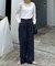 【ユニセックス】エアリーストレッチワイドパンツ