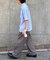 【ユニセックス】エアリーストレッチワイドパンツ