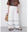 【KIDS】ドットティアード裾メロウフレアパンツ：100～150