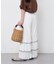【KIDS】ドットティアード裾メロウフレアパンツ：100～150