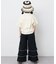 【KIDS】ドットティアード裾メロウフレアパンツ：100～150
