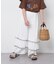 【KIDS】ドットティアード裾メロウフレアパンツ：100～150