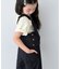 【KIDS】サロペット風スカラップレースセットアップ