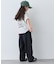 【KIDS】サロペット風スカラップレースセットアップ