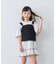 【KIDS】サロペット風スカラップレースセットアップ
