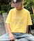 アシッドウォッシュ加工スタッズロゴTEE