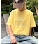 アシッドウォッシュ加工スタッズロゴTEE