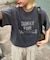 アシッドウォッシュ加工スタッズロゴTEE