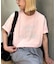 アシッドウォッシュ加工スタッズロゴTEE