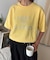 アシッドウォッシュ加工スタッズロゴTEE