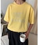 アシッドウォッシュ加工スタッズロゴTEE