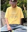 アシッドウォッシュ加工スタッズロゴTEE