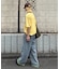 アシッドウォッシュ加工スタッズロゴTEE