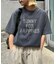 アシッドウォッシュ加工スタッズロゴTEE