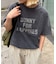 アシッドウォッシュ加工スタッズロゴTEE