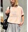 アシッドウォッシュ加工スタッズロゴTEE