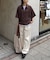【ユニセックス】フルジップ半袖シャツ