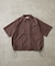 【ユニセックス】フルジップ半袖シャツ