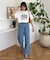 ピグメント加工スラブカレッジロゴTEE
