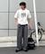 ピグメント加工スラブカレッジロゴTEE