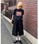 ピグメント加工スラブカレッジロゴTEE