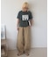 ピグメント加工スラブカレッジロゴTEE