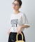 ピグメント加工スラブカレッジロゴTEE