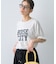 ピグメント加工スラブカレッジロゴTEE