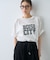 ピグメント加工スラブカレッジロゴTEE
