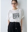 ピグメント加工スラブカレッジロゴTEE