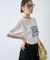 ピグメント加工スラブカレッジロゴTEE