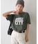 ピグメント加工スラブカレッジロゴTEE