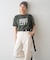 ピグメント加工スラブカレッジロゴTEE